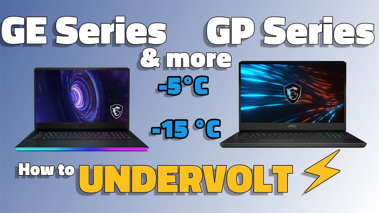 MSI Gaming Laptop EASY UNDERVOLT // LOWER TEMPS -5°C TO -15 °C // i7-10870H