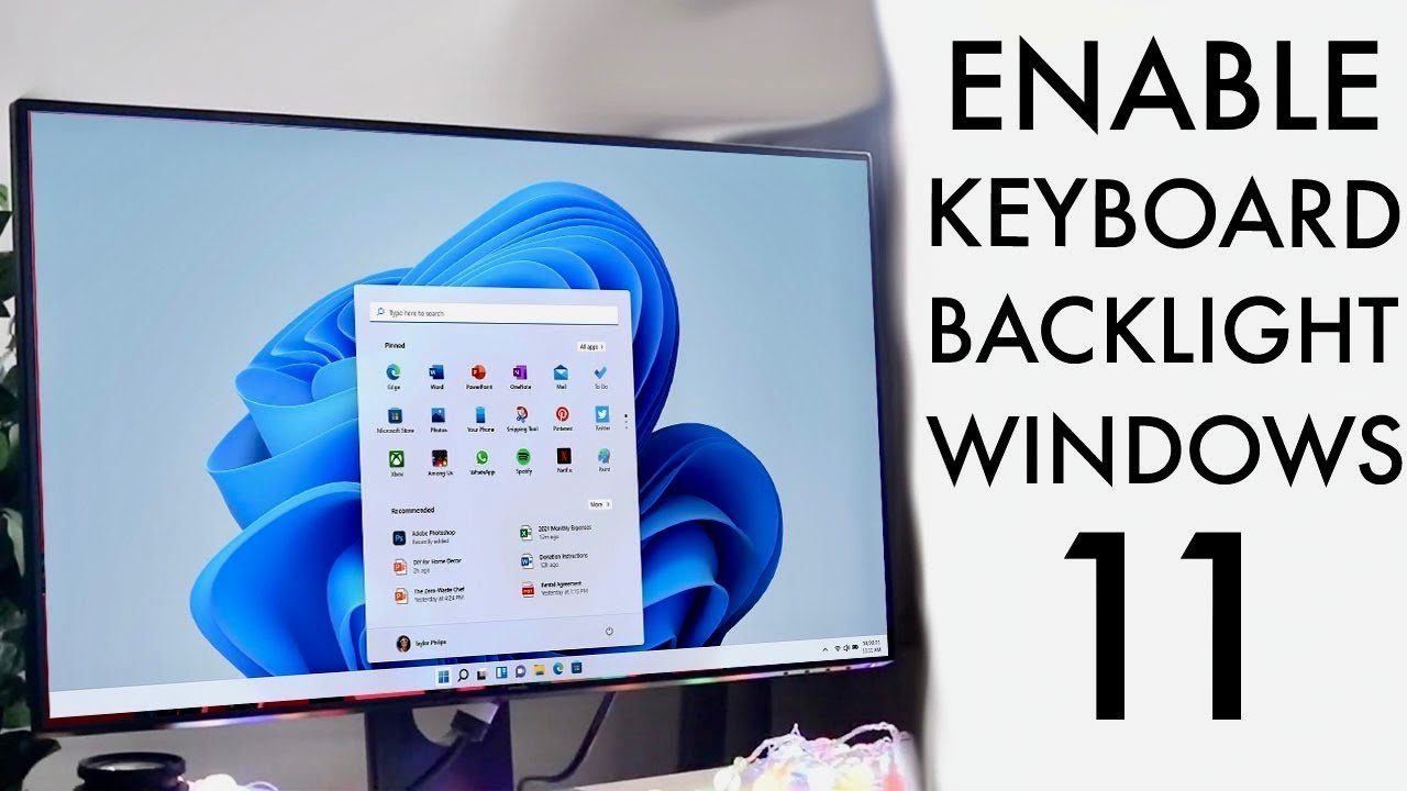 How To Enable Backlight Keyboard On Windows 11! (2022)
