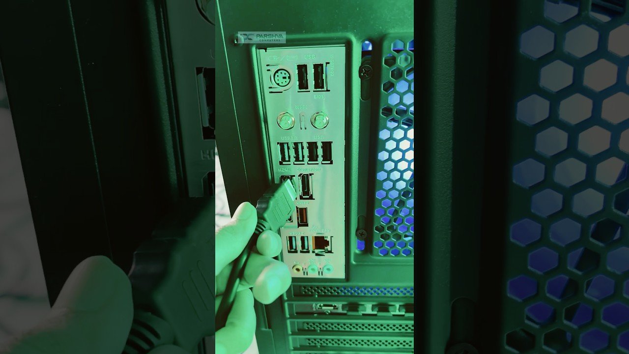 Solved! New PC turns on but no Display on Monitor #shorts