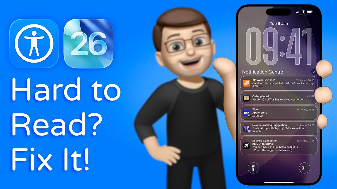 How to Reduce or Remove Transparency on Liquid Glass (iOS 26)