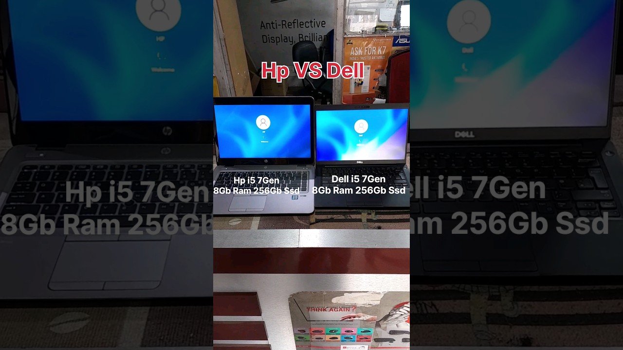 hp vs dell speed test | Dell vs hp laptop which is best #shorts #computer