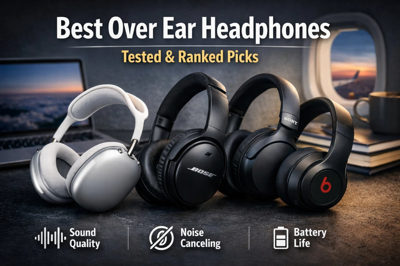 Best Over Ear Headphones Compared: Comfort, ANC, Sound, and Battery