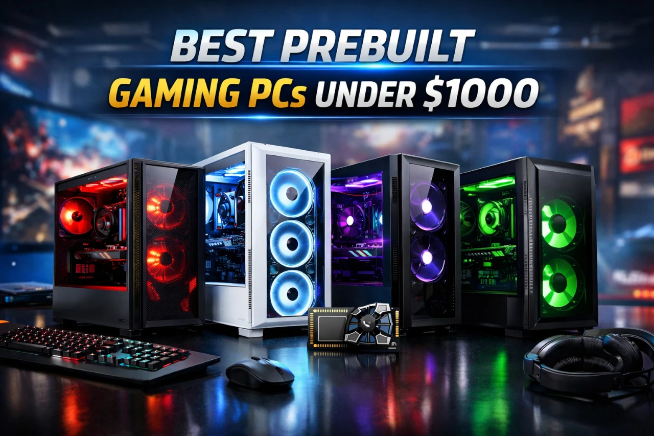 Best Prebuilt Gaming PCs Under $1000 – Smooth 1080p Gaming on a Budget
