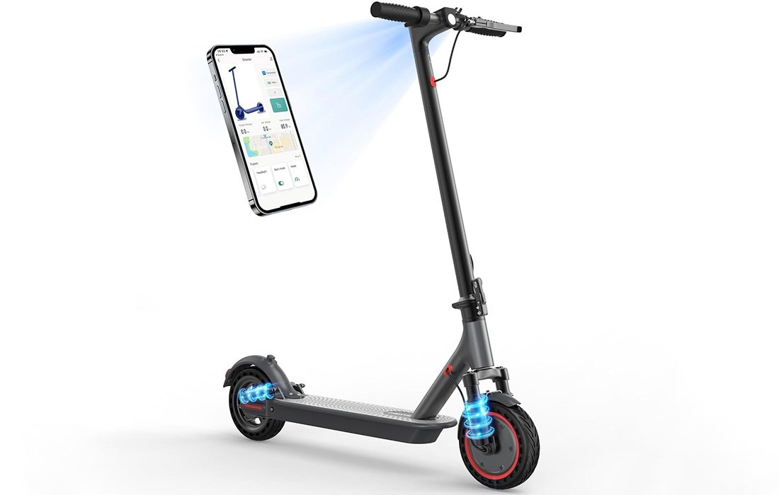 Maxshot V1 Pro electric scooter with dual suspension and app control