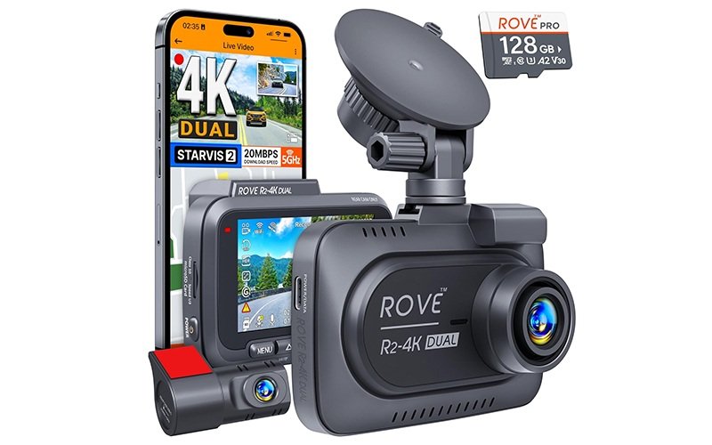 ROVE R2-4K DUAL dash cam — product image