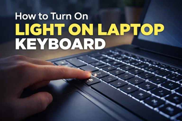 How to Turn On Light on Laptop Keyboard: Shortcuts, Settings, Fixes