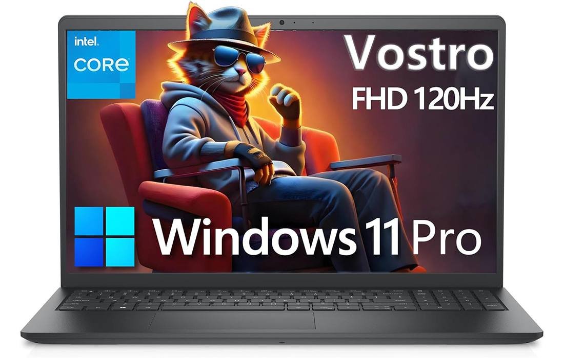 Dell Vostro 3530 laptop with 120Hz FHD display, Windows 11 Pro