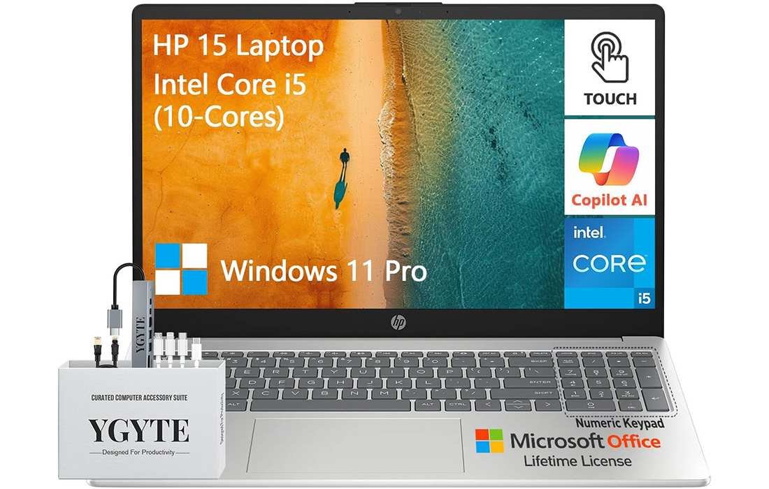 HP Essential 15 Laptop touchscreen image