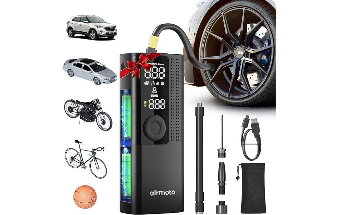 Airmoto Tire Inflator BP198 portable air compressor