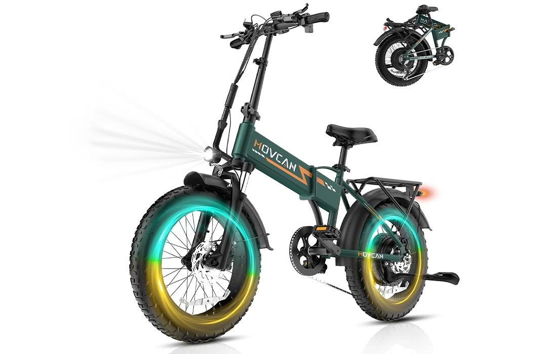 Movcan Q20 Electric Bike, 52V folding fat-tire e-bike