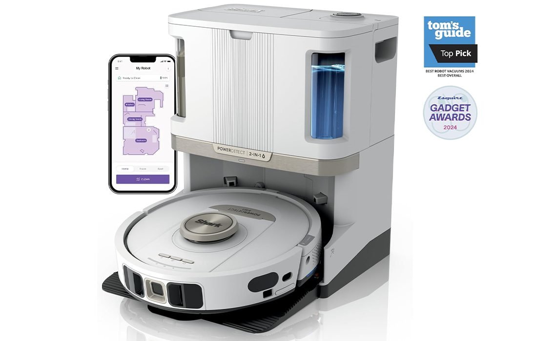 Shark PowerDetect NeverTouch Pro robot vacuum & mop with NeverTouch Pro base