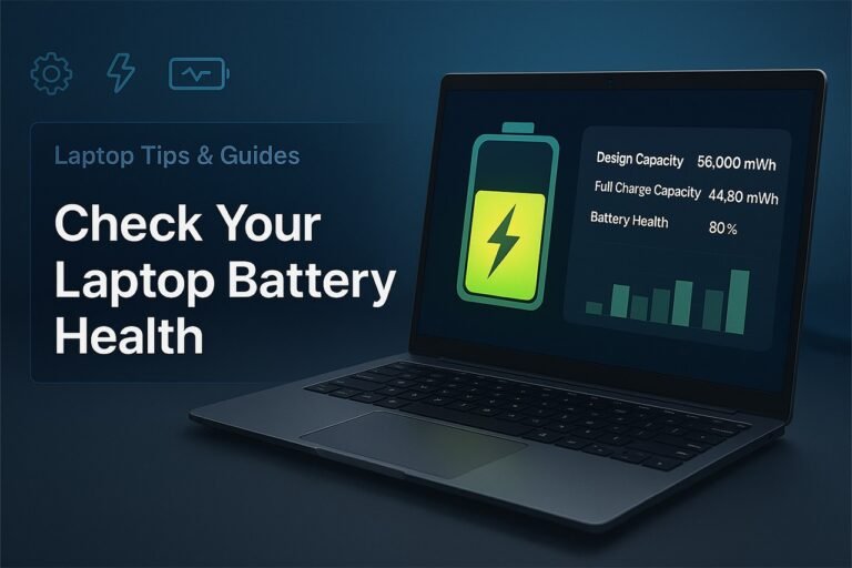 Laptop Battery Health Explained with Reports, Tools and Tips