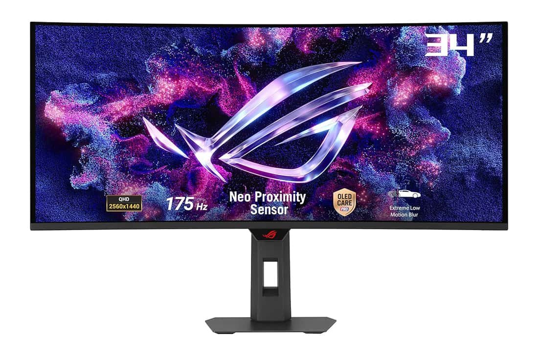 ASUS ROG Strix XG34WCDG 34-inch QD-OLED ultrawide gaming monitor