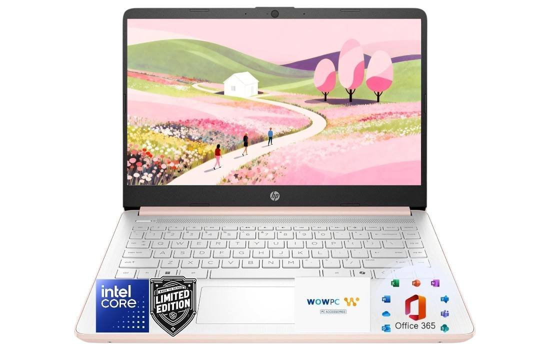 HP Ultrabook Laptop with 14-inch display in Snow White color
