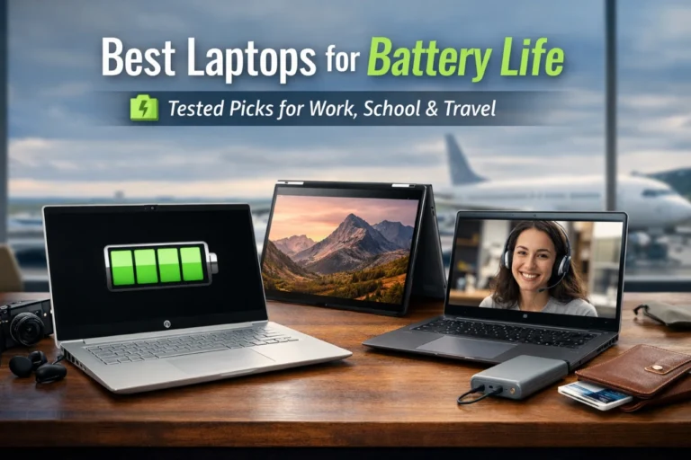 5 Best Laptops for Battery Life That Actually Last a Full Workday