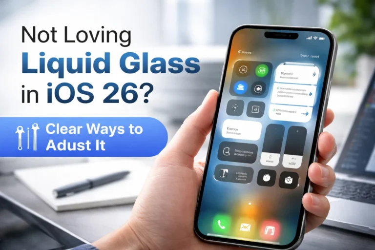 Not Loving Liquid Glass in iOS 26? Clear Ways to Adjust It